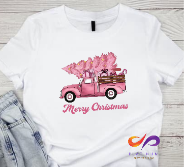 MERRY CHRISTMAS TREE- PINK