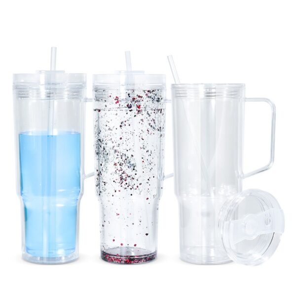 40 oz Acrylic Tumbler with Handle