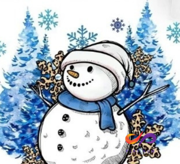 Snowman - Blue