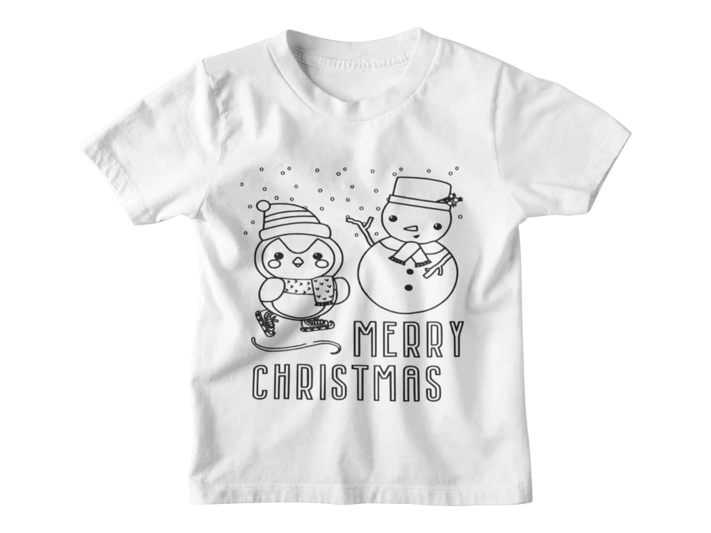 MERRY CHRISTMAS - Youth Color in T-shirt