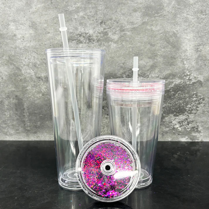 24 oz Acrylic Tapered Snowglobe