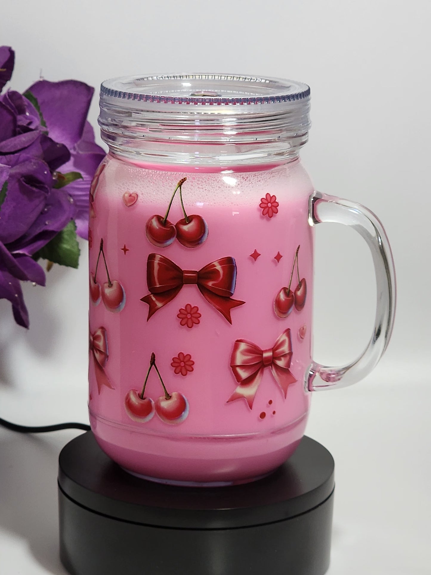 Strawberry Milk Mason Jar