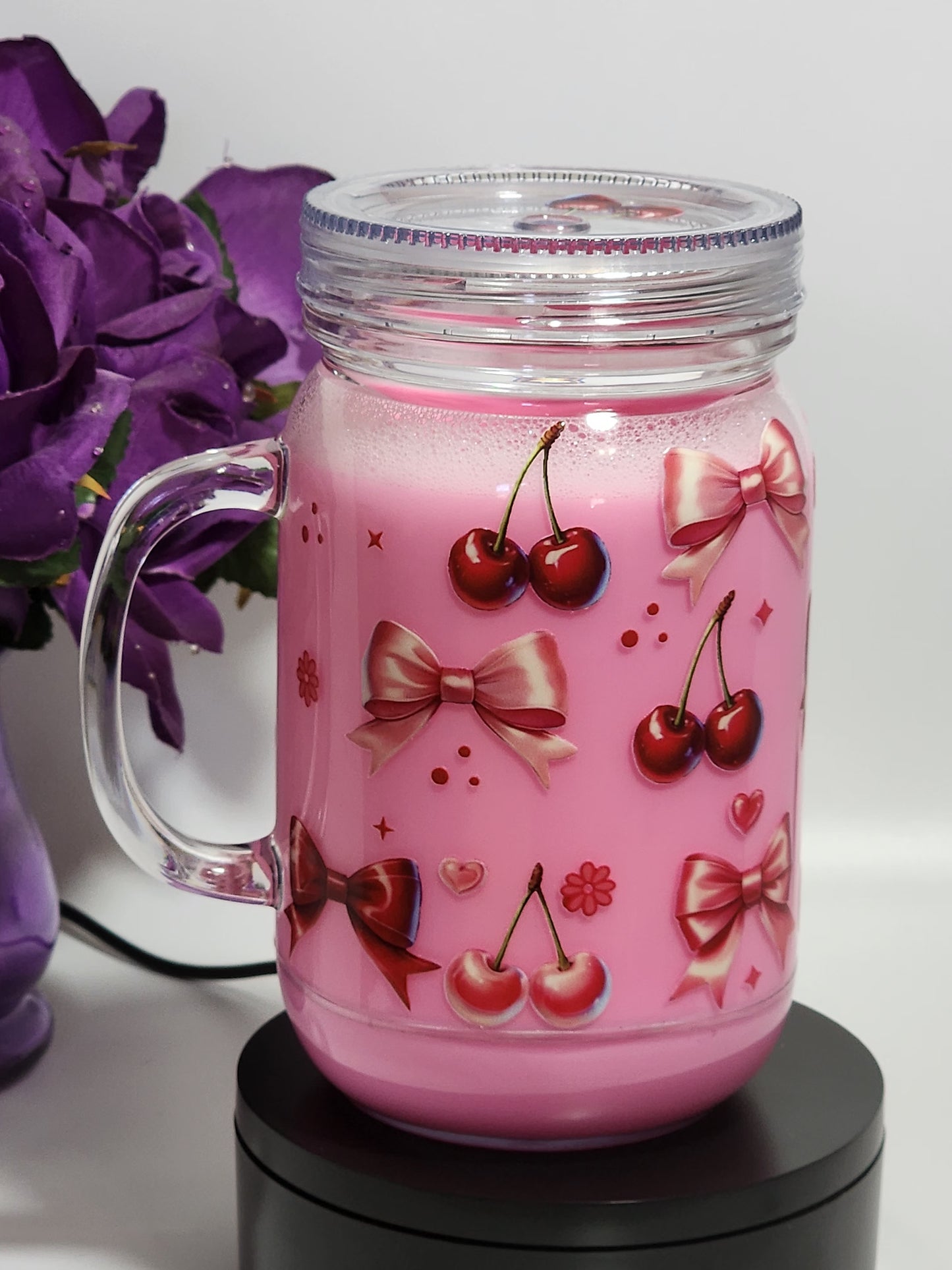 Strawberry Milk Mason Jar