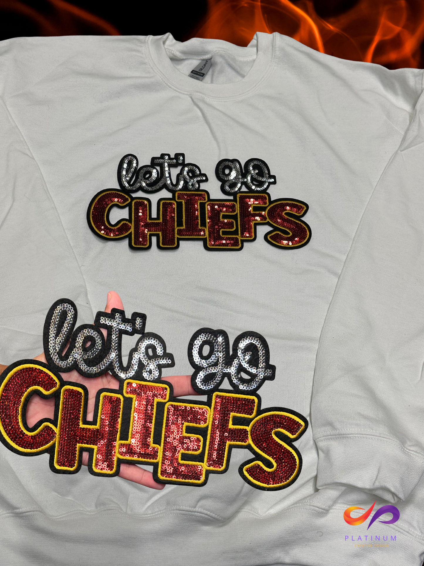 LET'S GO CHIEFS - CHENILLE PATCH