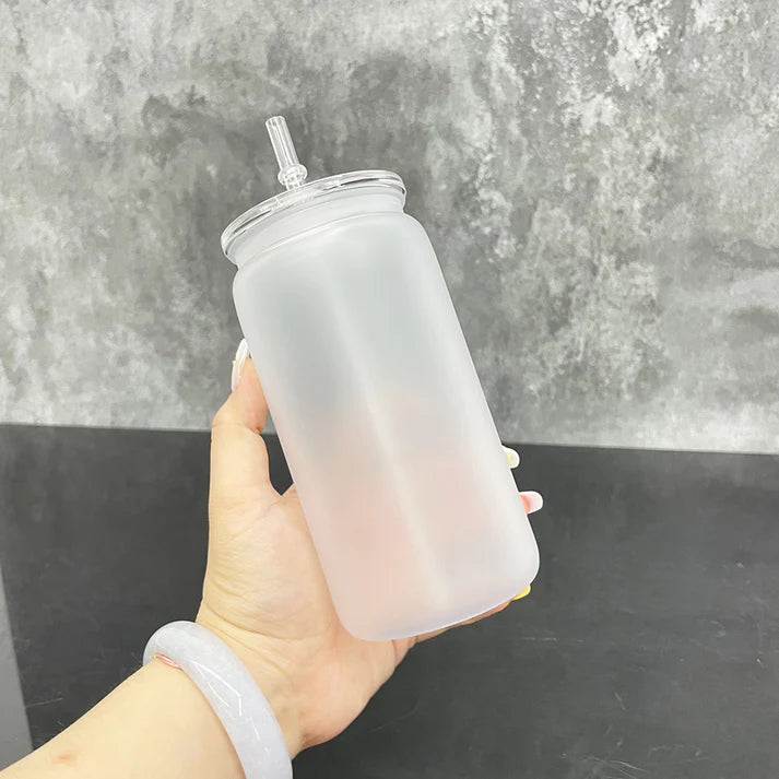 16 oz Glass Tumbler - Frosted