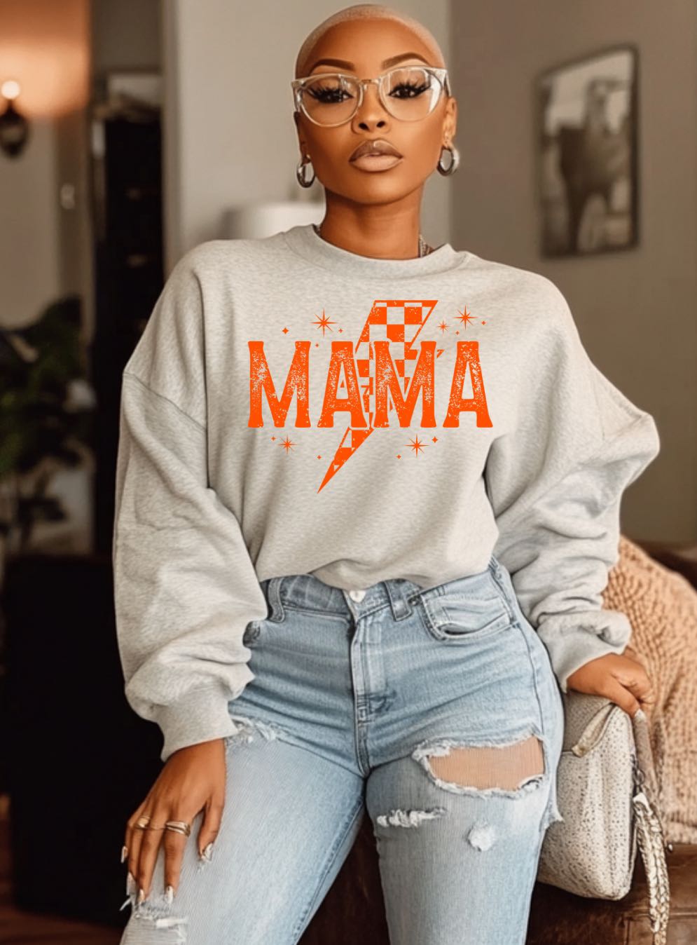 MAMA RACECAR CHECKERED